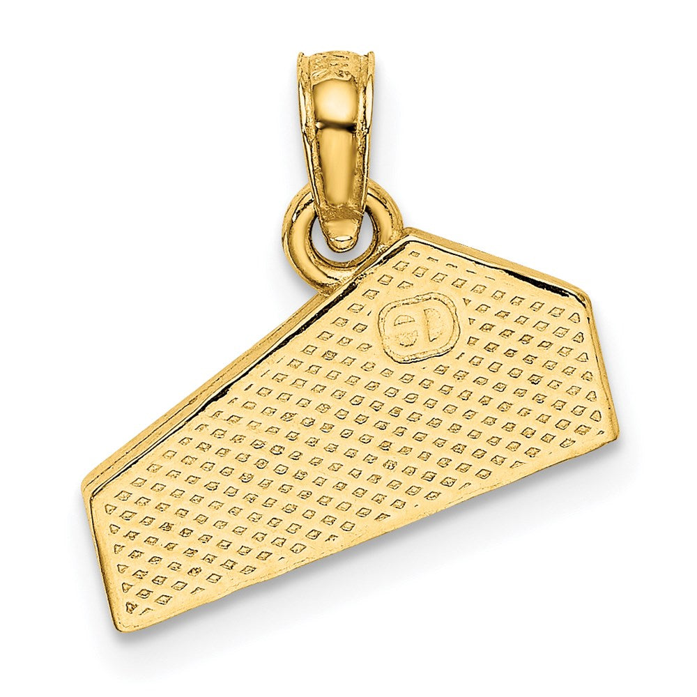 14K Gelbgold Käsestück-Charm
