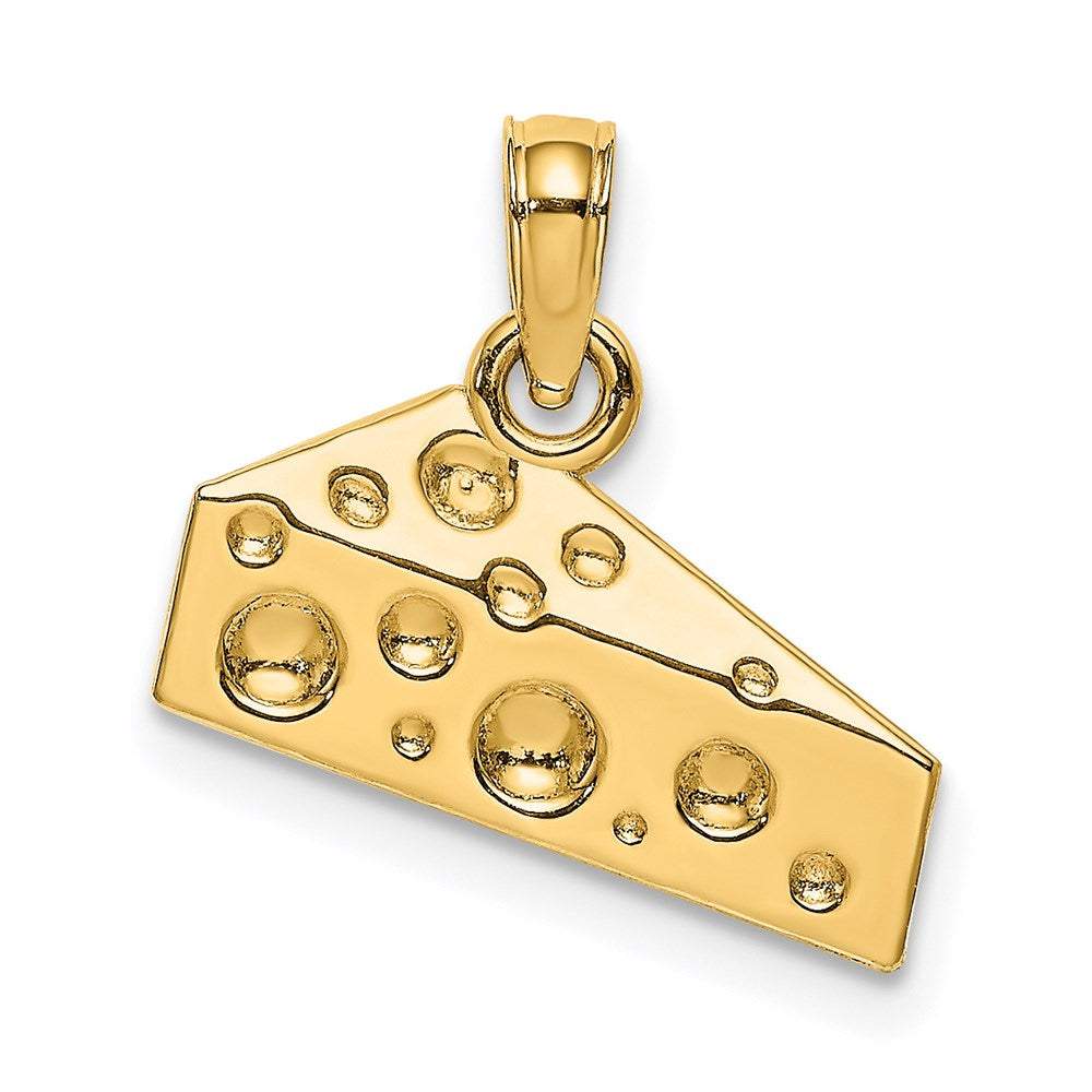 14K Gelbgold Käsestück-Charm