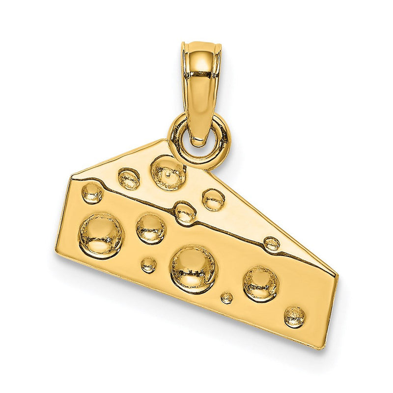 14K Gelbgold Käsestück-Charm