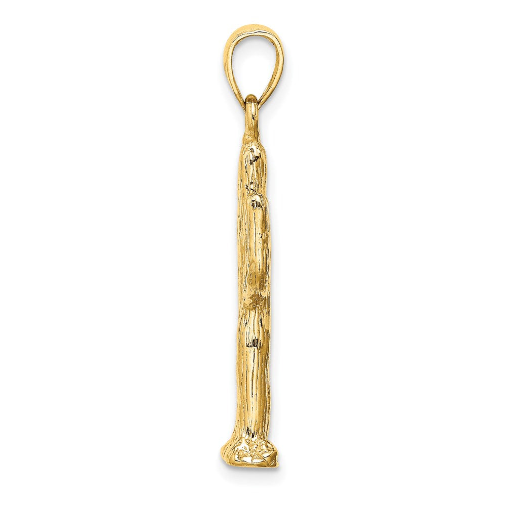 14K Gelbgold 3-D Saguaro-Kaktus-Charm
