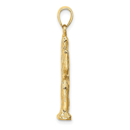 14K Gelbgold 3-D Saguaro-Kaktus-Charm