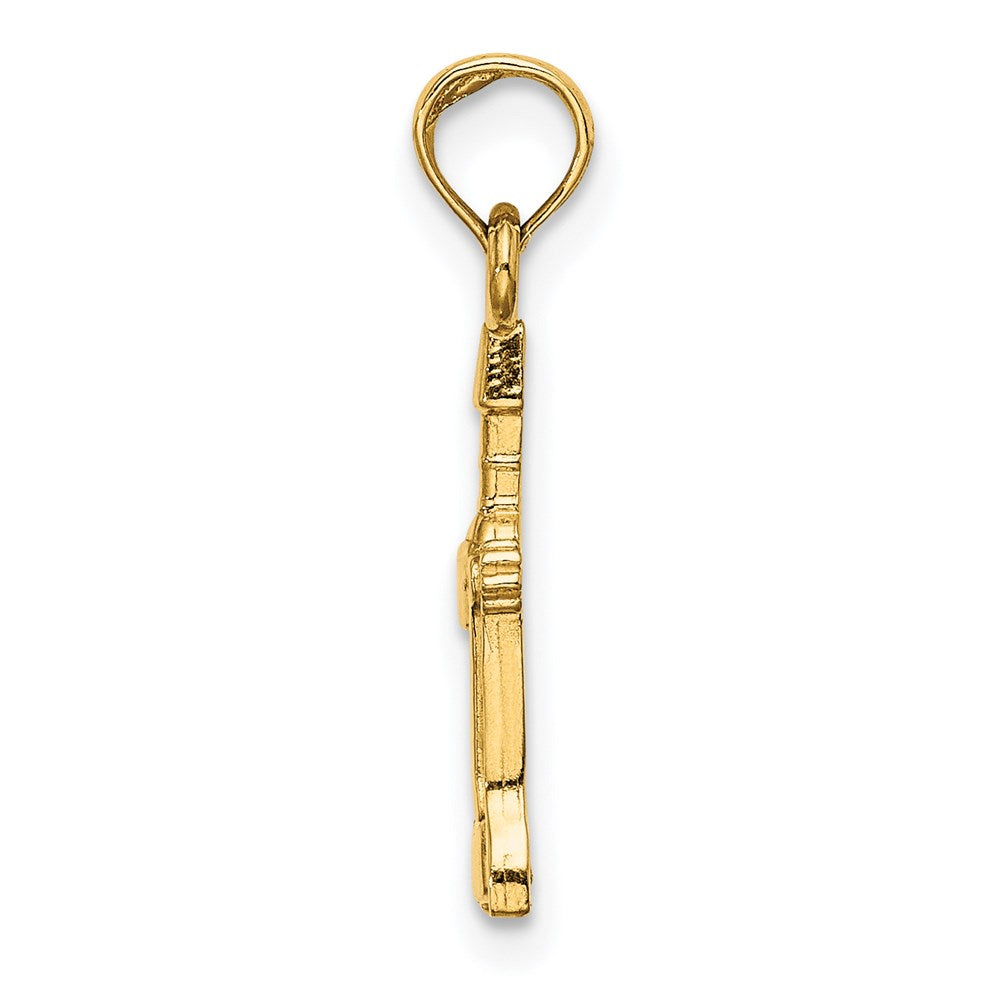 14K Gelbgold Wine Opener Charm