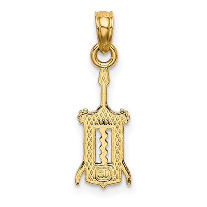 14K Gelbgold Wine Opener Charm