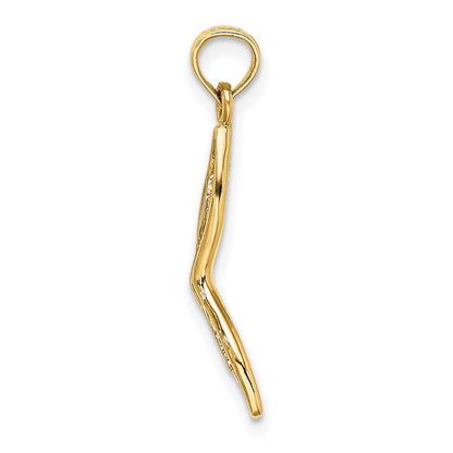 14K Gelbgold 3-d Abgeschrägt Masquerade Mask Charm