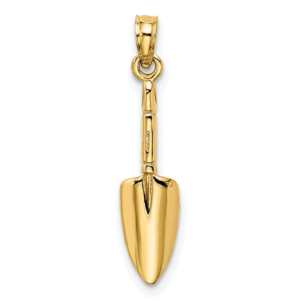 14K Gelbgold 3-d Trowel Garden Tool Charm
