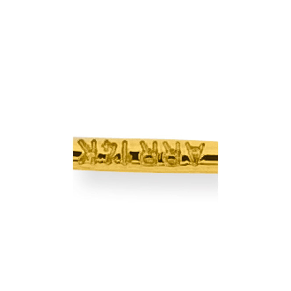 14K Gelb & Rhodium Gold & Rhodium Massiv Satiniert Poliert Herz Brosche