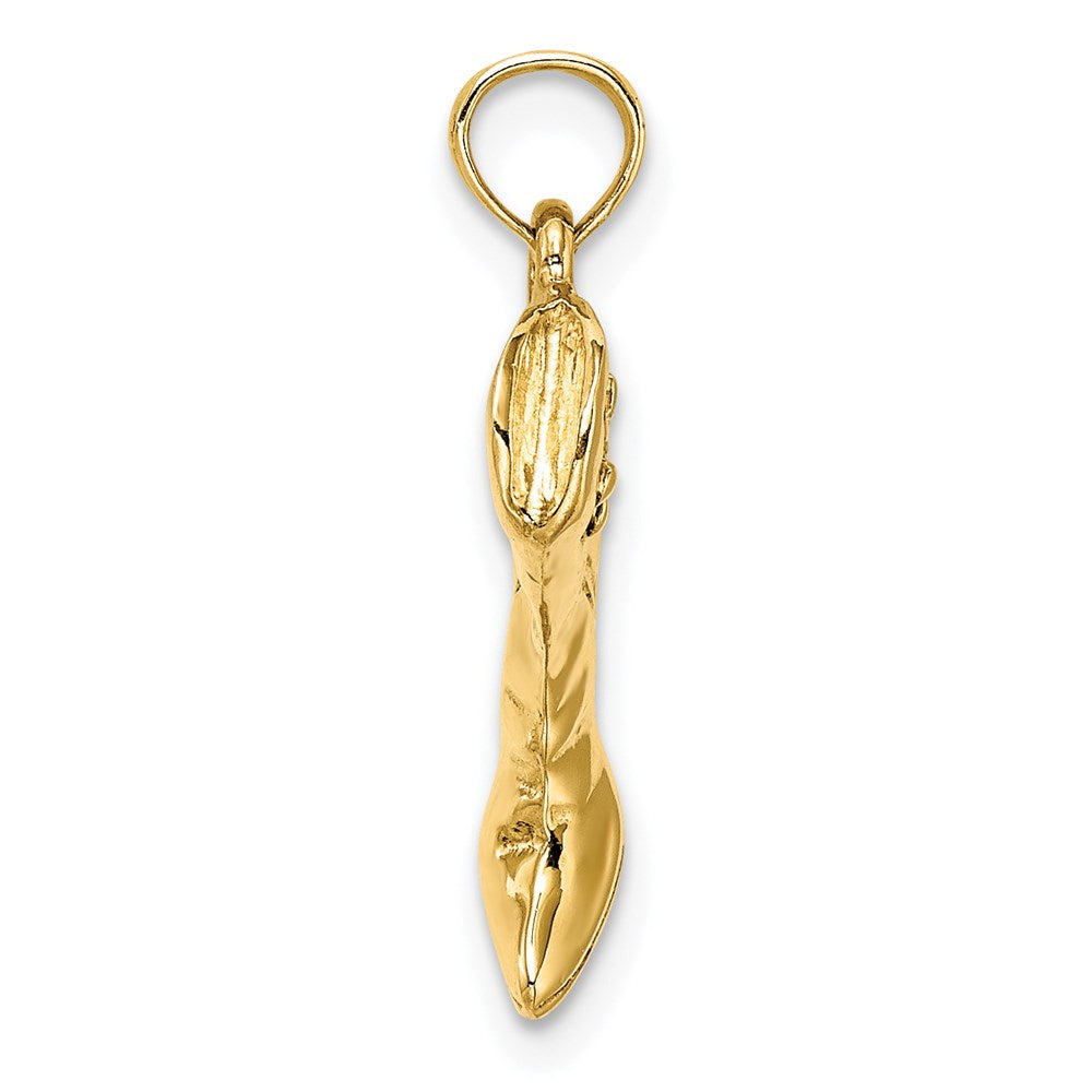 14K Gelbgold 3-D Cowboystiefel-Charm