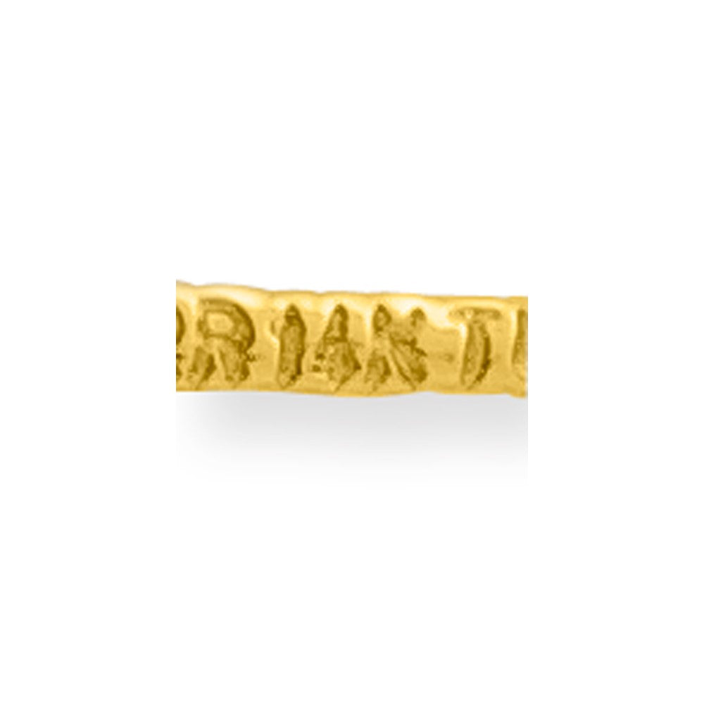 14K Tricolor Gold Filigran Diamantiert Hat Brosche