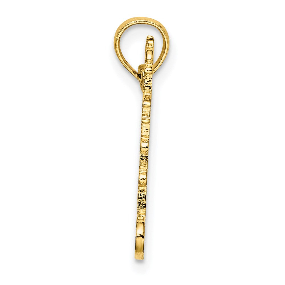 14K Gelbgold Ausgeschnitten Leuchtturm mit Water Charm