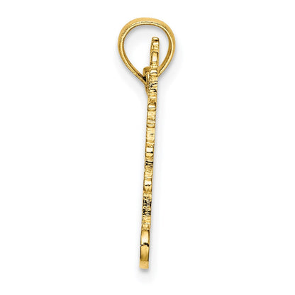 14K Gelbgold Ausgeschnitten Leuchtturm mit Water Charm