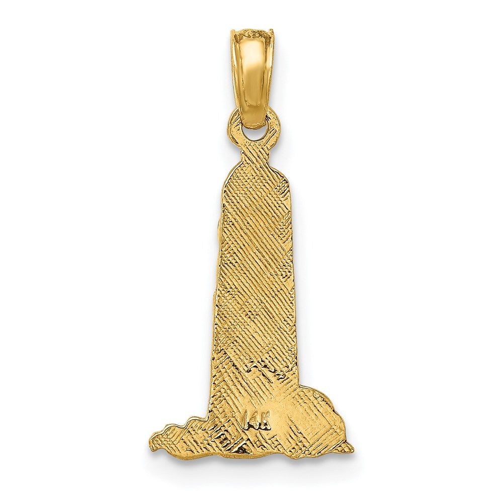14K Gelbgold Klein Leuchtturm mit Building Charm