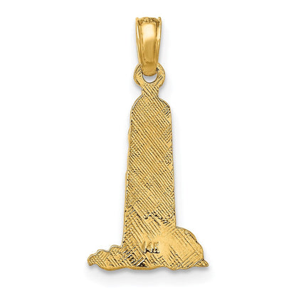 14K Gelbgold Klein Leuchtturm mit Building Charm