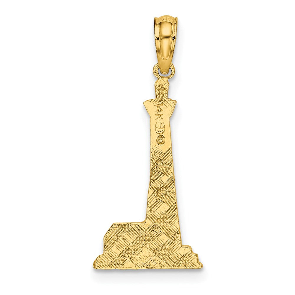 14K Gelbgold Leuchtturm mit Building Charm