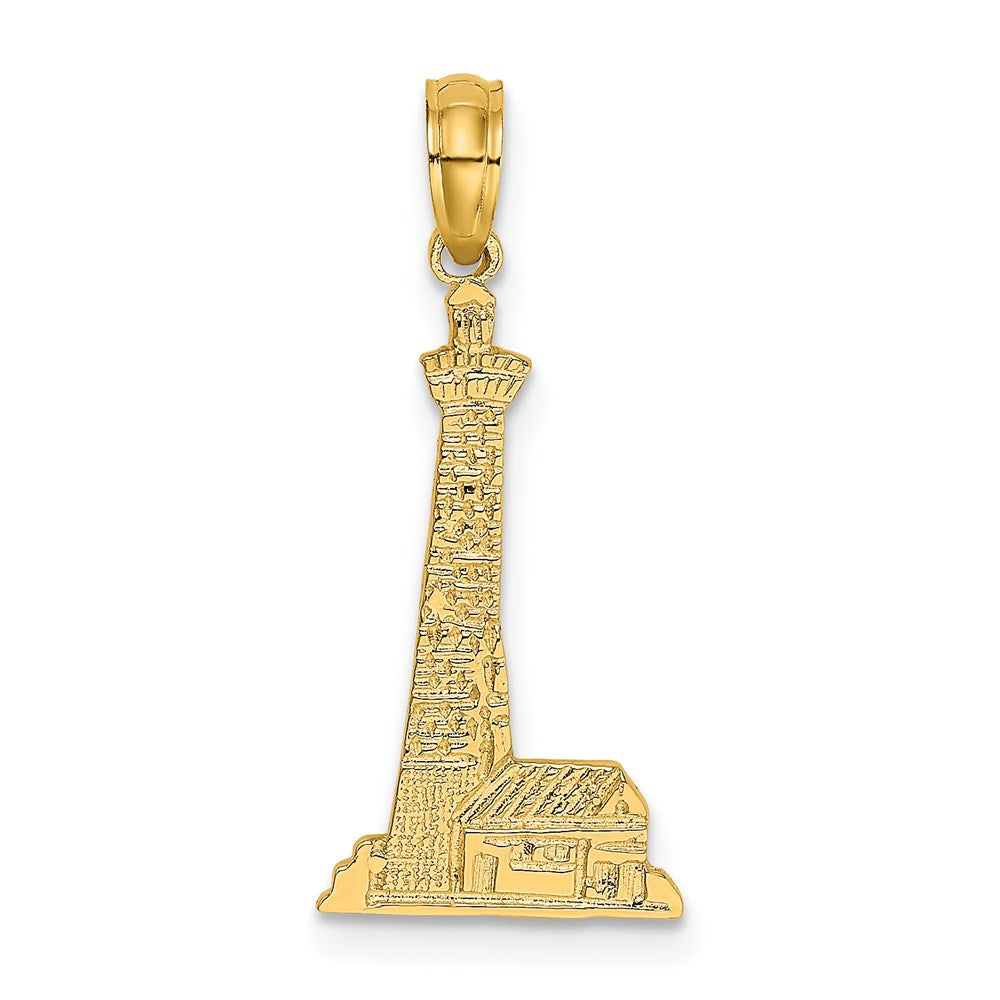 14K Gelbgold Leuchtturm mit Building Charm
