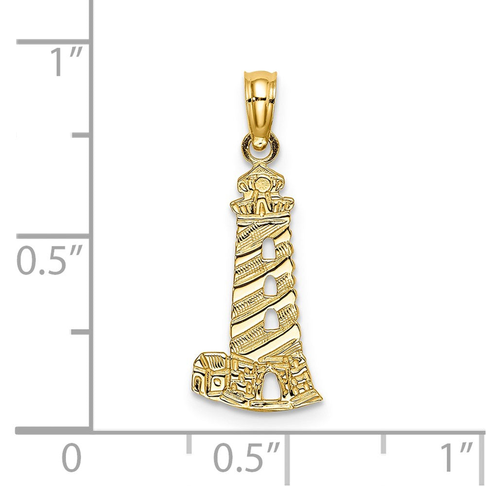 14K Gelbgold Leuchtturm Charm