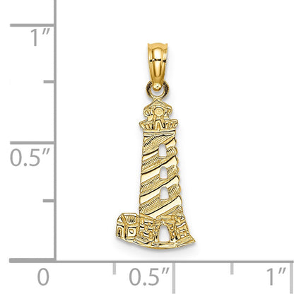 14K Gelbgold Leuchtturm Charm