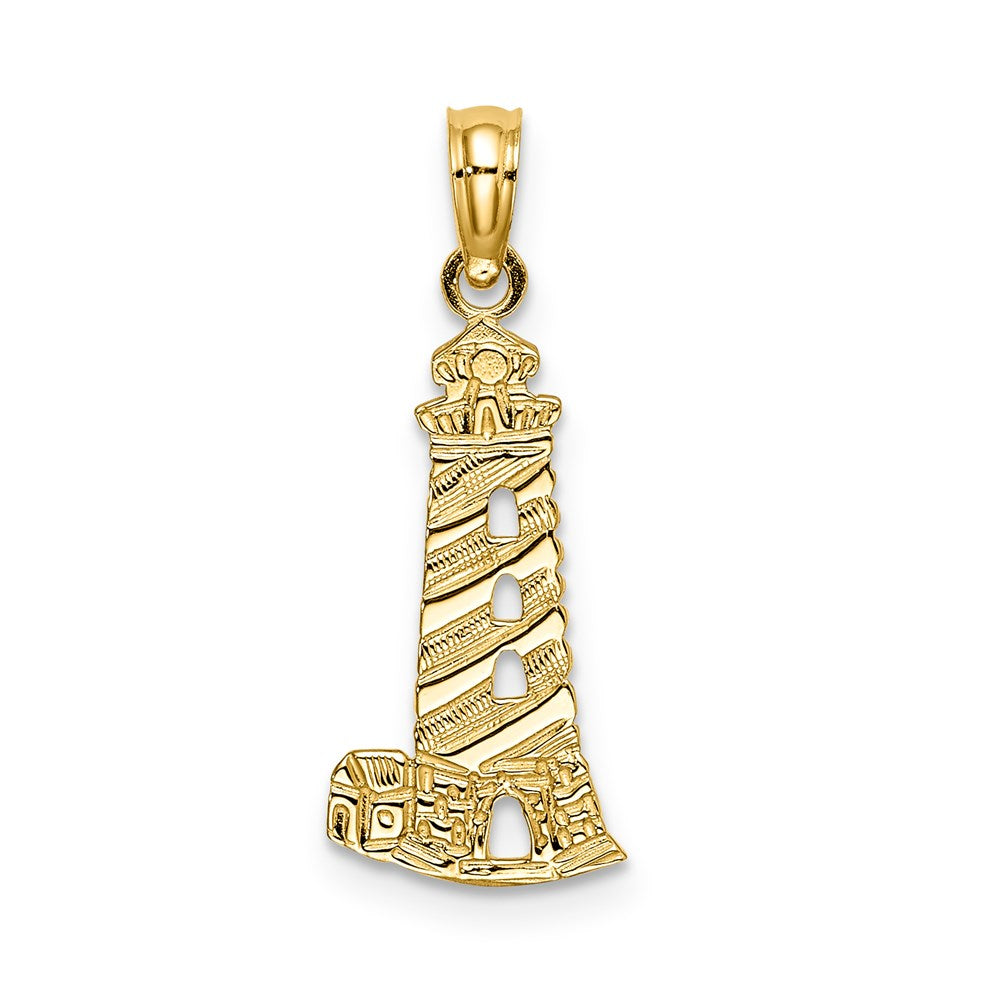 14K Gelbgold Leuchtturm Charm