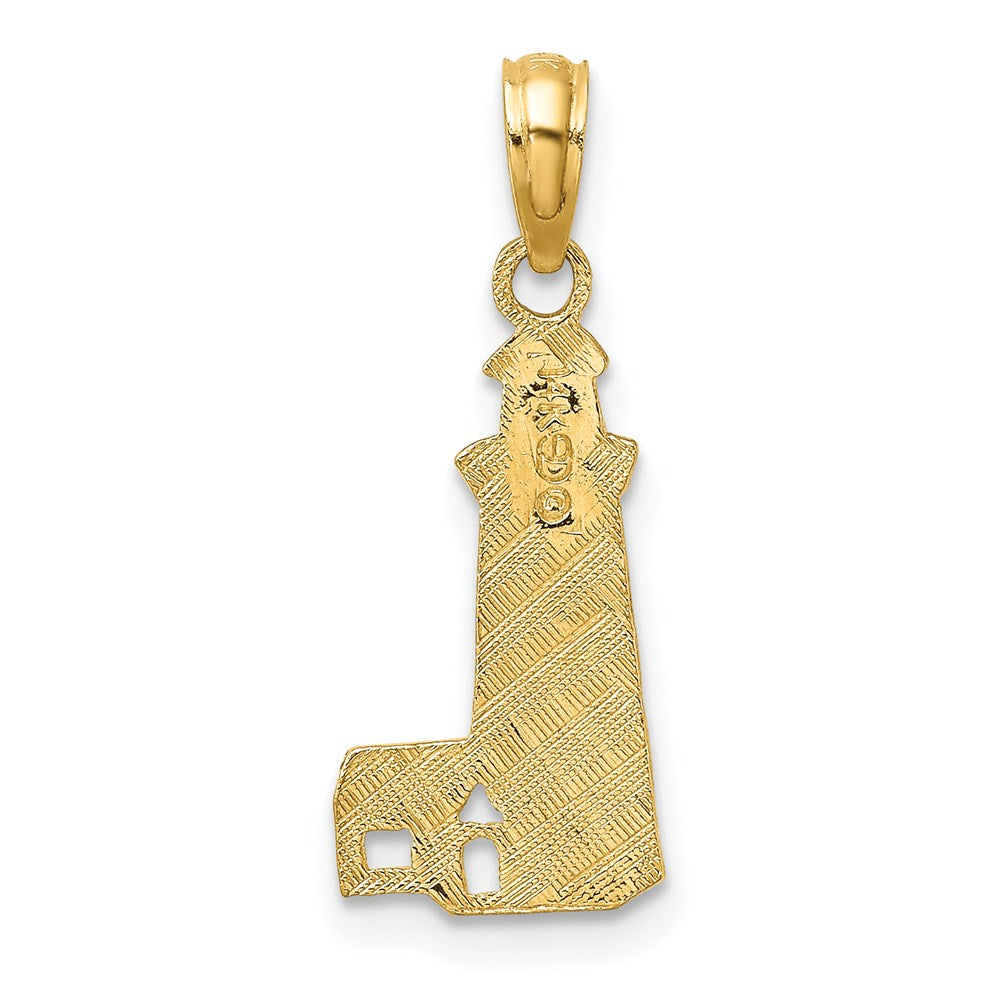 14K Gelbgold Leuchtturm Charm