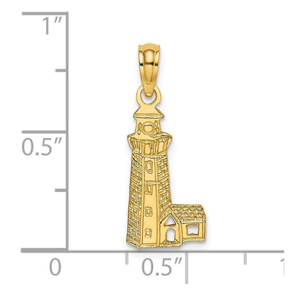 14K Gelbgold Leuchtturm Charm