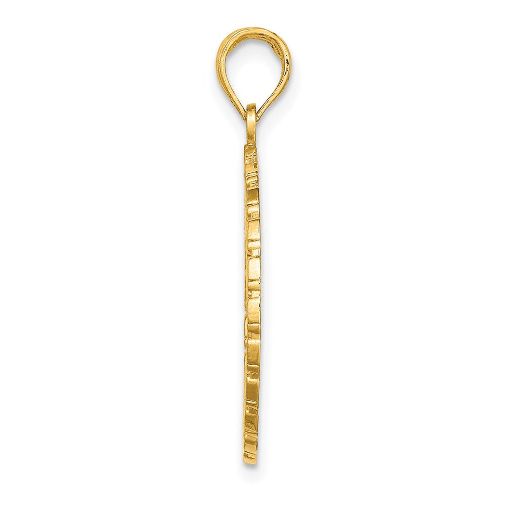 14K Gelbgold PUERTO RICO Palmenbaum-Charm