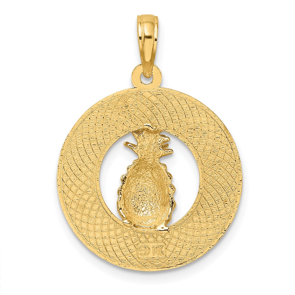 14K Gelbgold CHARLESTON Ananas-Charm