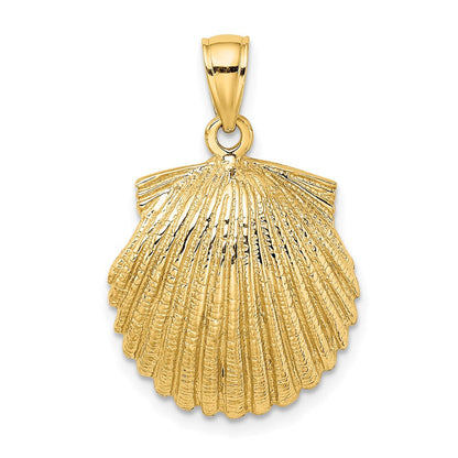 14K Gelbgold Muschelschalen-Charm