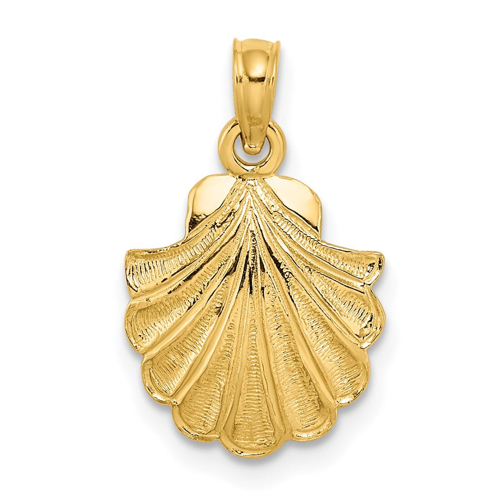 14K Gelbgold Muschel Charm