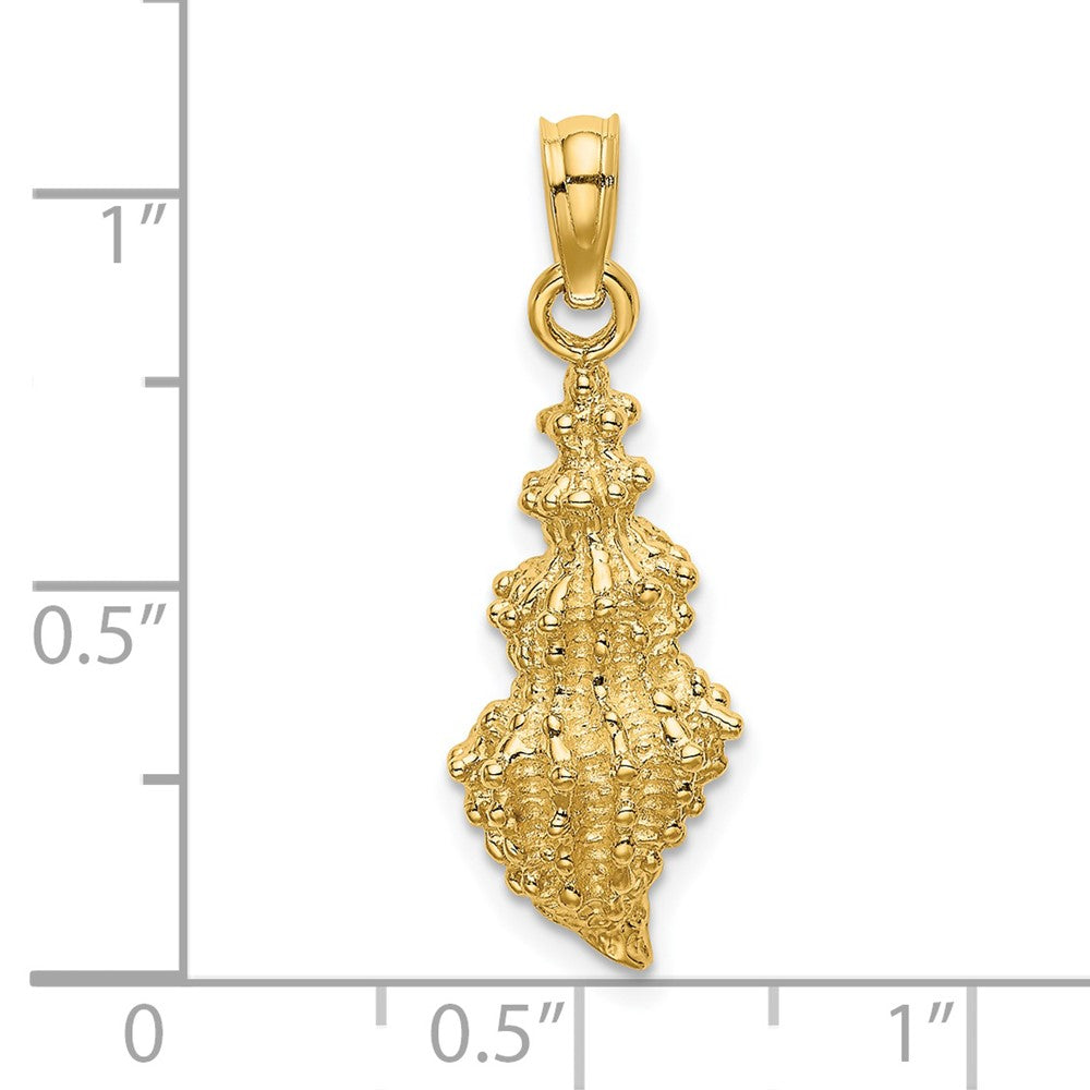 14K Gelbgold Muschel-Charm (Meeresschnecke)