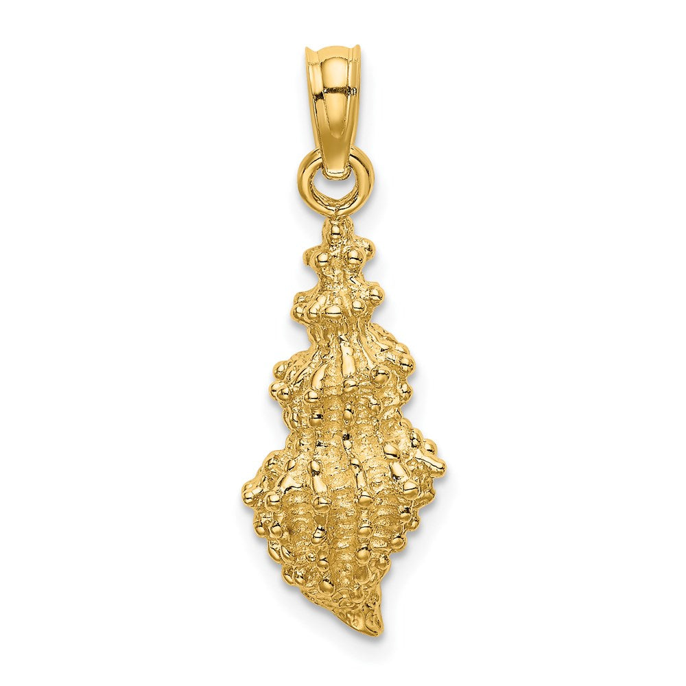 14K Gelbgold Muschel-Charm (Meeresschnecke)