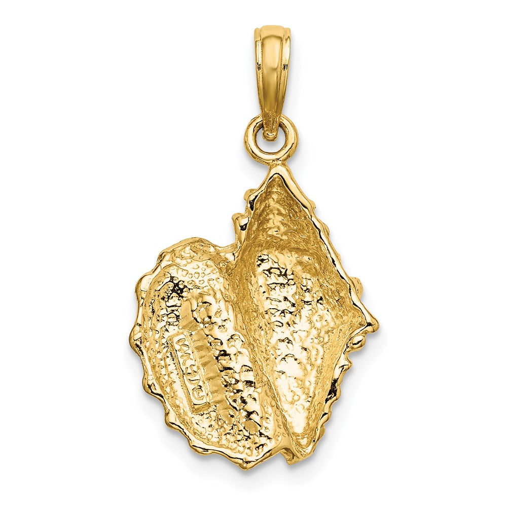 14K Gelbgold Muschel-Charm (Meeresschnecke)