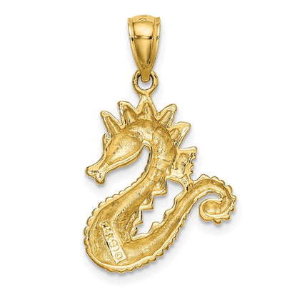 Seepferdchen-Charm aus 14 Karat Gelbgold