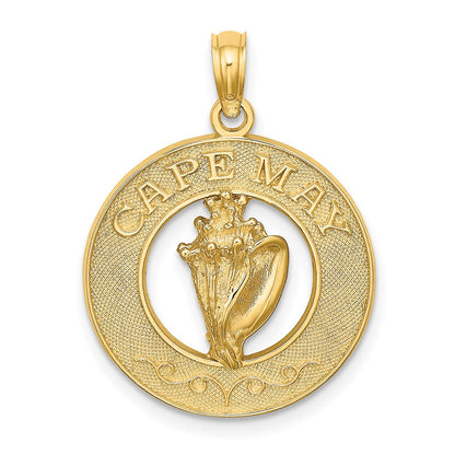 14K Gelbgold CAPE MAY Charm mit Muschel