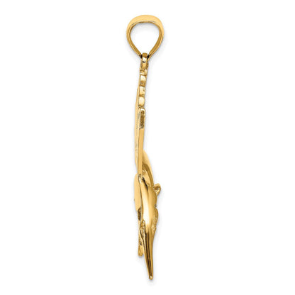Sailfisch-Charm aus 14K Gelbgold, poliert