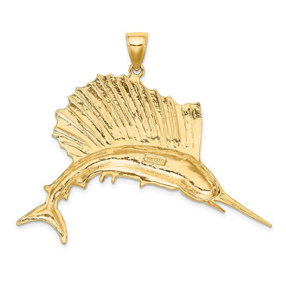 Sailfisch-Charm aus 14K Gelbgold, poliert
