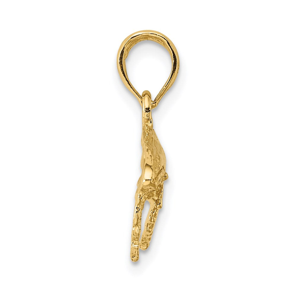 14K Gelbgold 2-D Wal-Charm