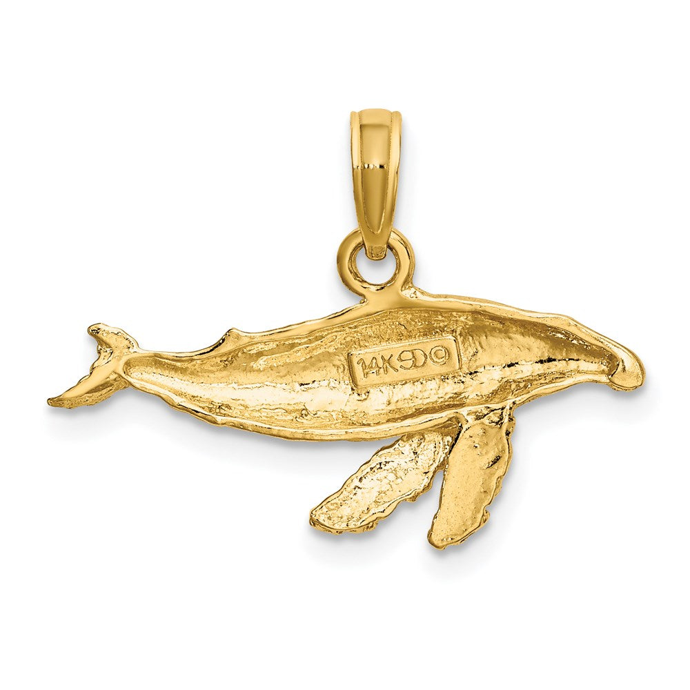14K Gelbgold 2-D Wal-Charm