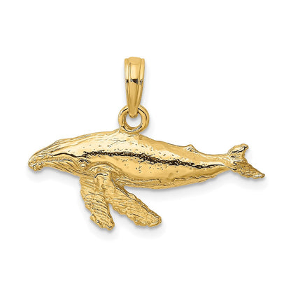 14K Gelbgold 2-D Wal-Charm