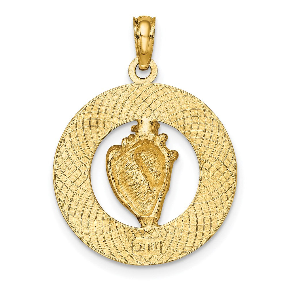 14K Gelbgold OCEAN CITY Charm mit Muschel