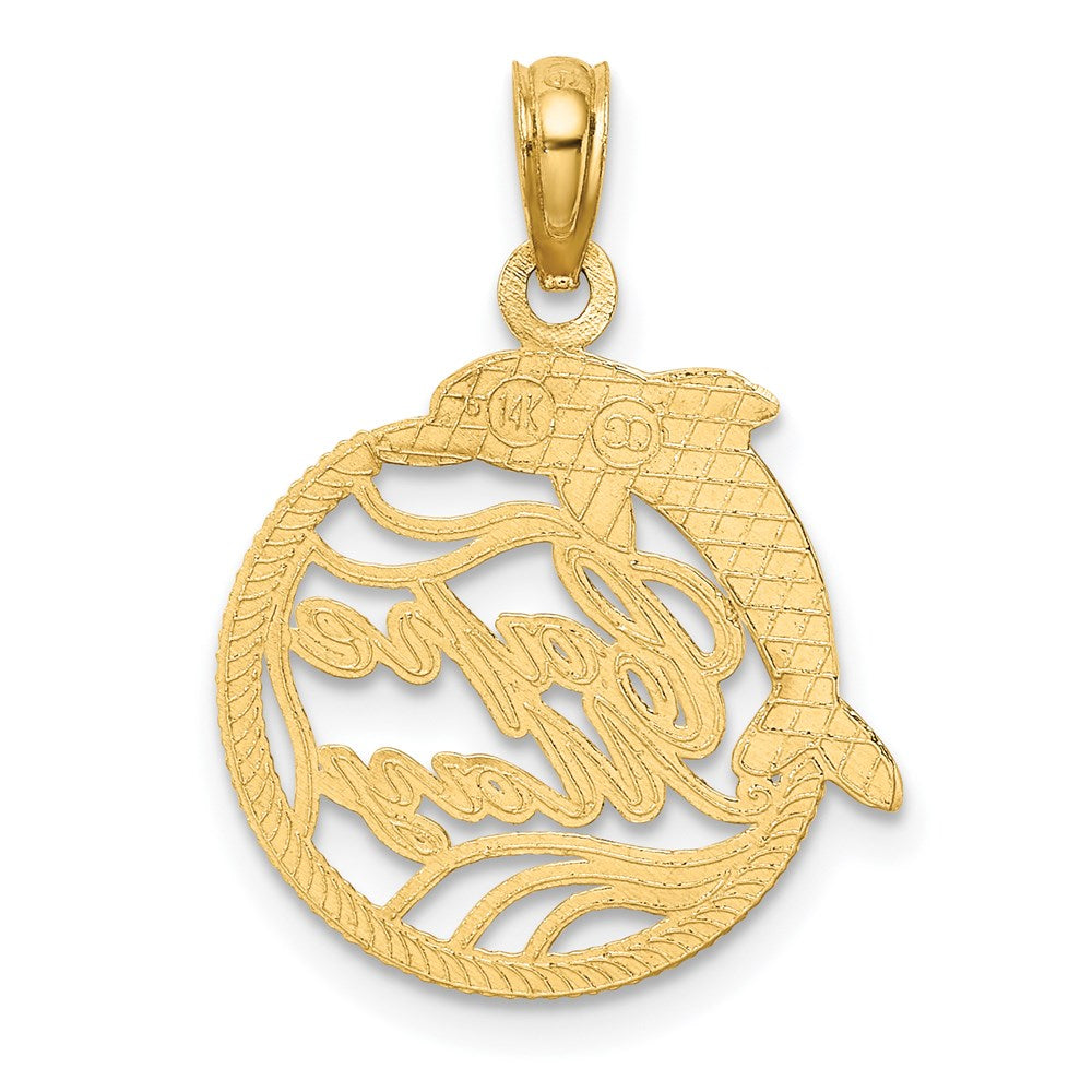 14K Gelbgold Cape May mit Delfin Charm