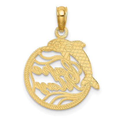 14K Gelbgold Cape May mit Delfin Charm