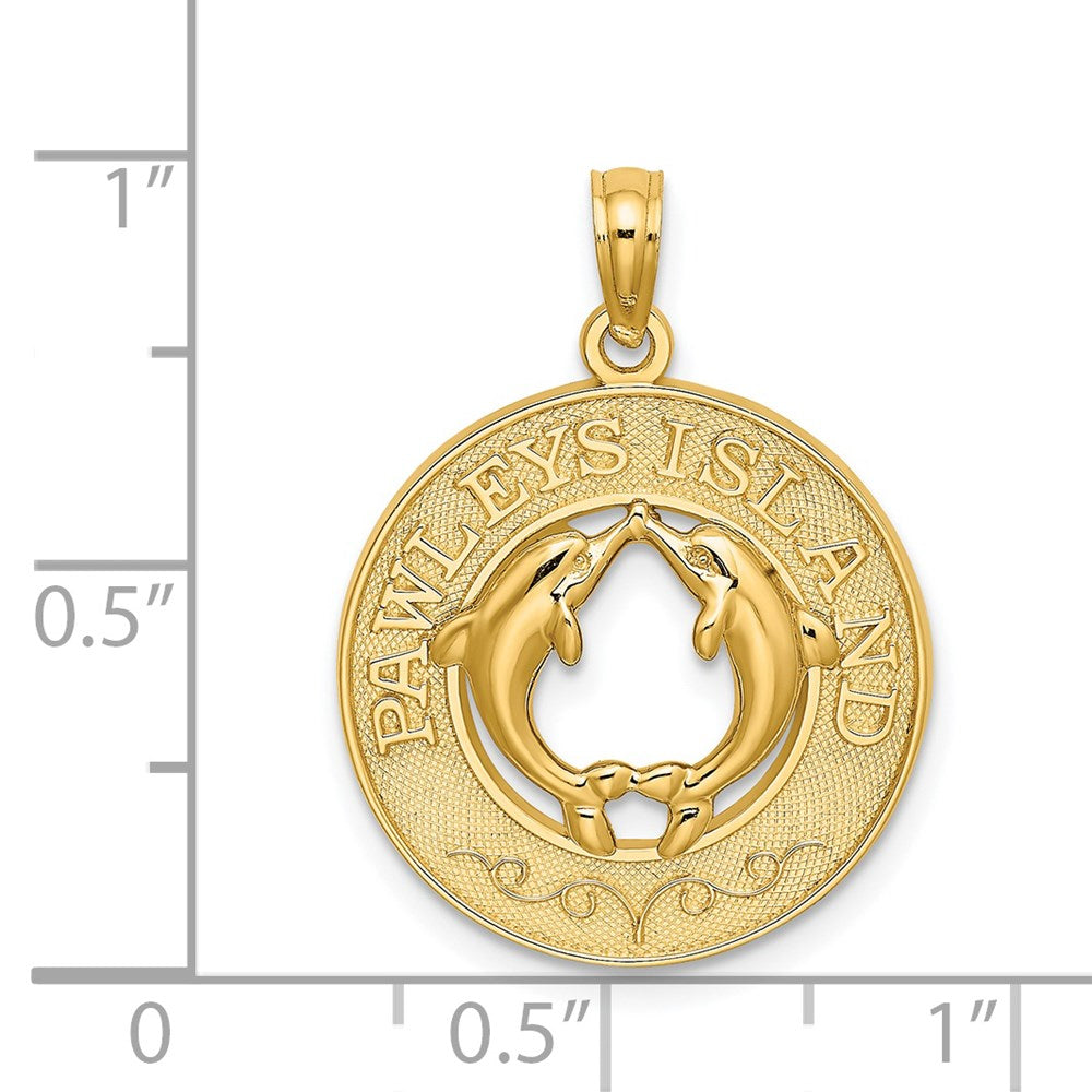 14K Gelbgold PAWLEYS ISLAND Delfin-Charm