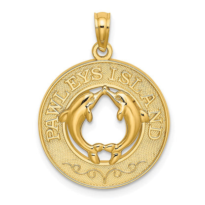 14K Gelbgold PAWLEYS ISLAND Delfin-Charm