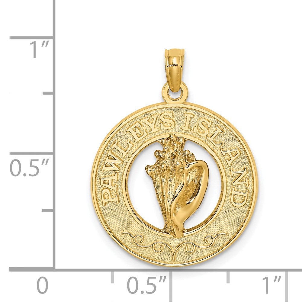 14 K Gelbgold Muschel-Charm "PAWLEYS ISLAND" (Kegelschnecke)