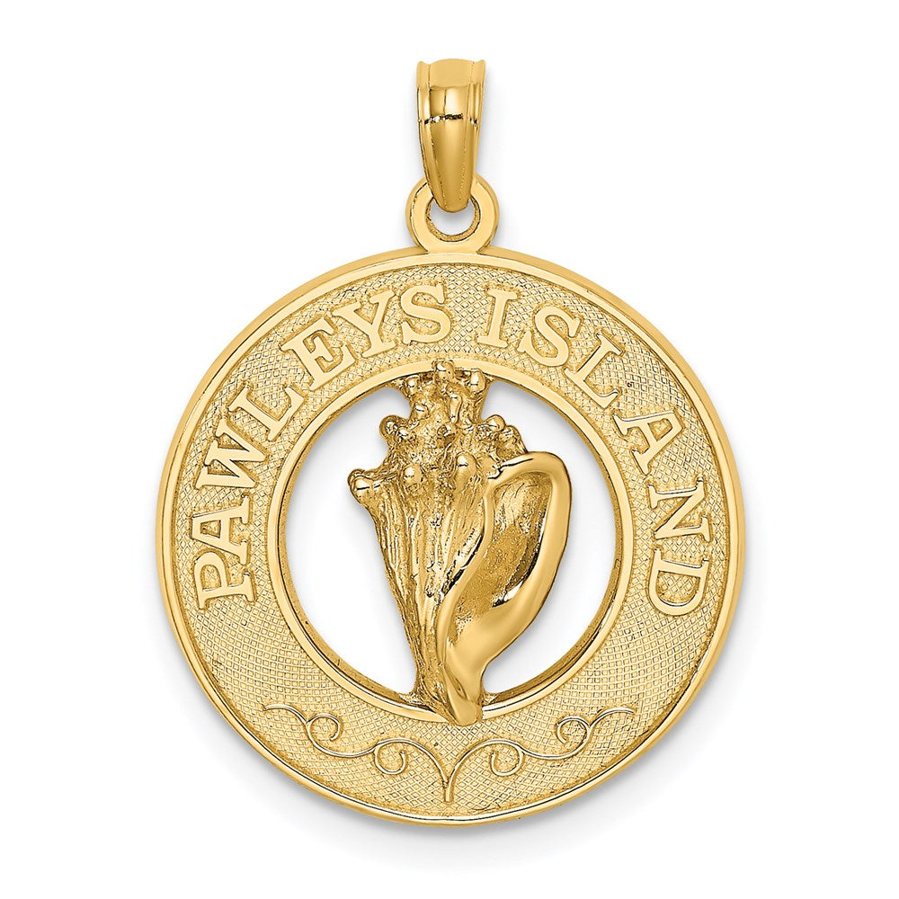 14 K Gelbgold Muschel-Charm "PAWLEYS ISLAND" (Kegelschnecke)