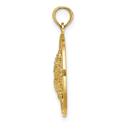 14K Gelbgold Charm „OCEAN CITY" mit Seestern