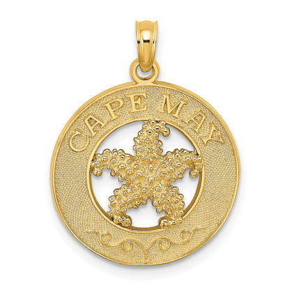 14K Gelbgold CAPE MAY Anhänger mit Seestern-Charm