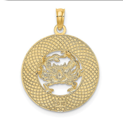 14K Gelbgold CAPE MAY Anhänger mit Krabben-Charm