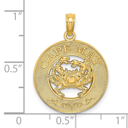14K Gelbgold CAPE MAY Anhänger mit Krabben-Charm