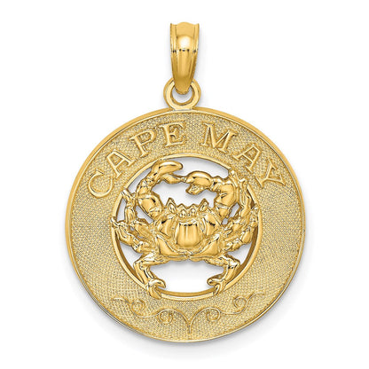 14K Gelbgold CAPE MAY Anhänger mit Krabben-Charm