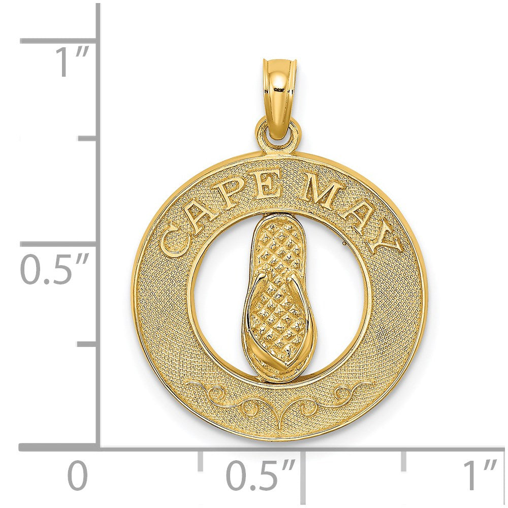 14K Gelbgold CAPE MAY Charm mit Flip-Flop